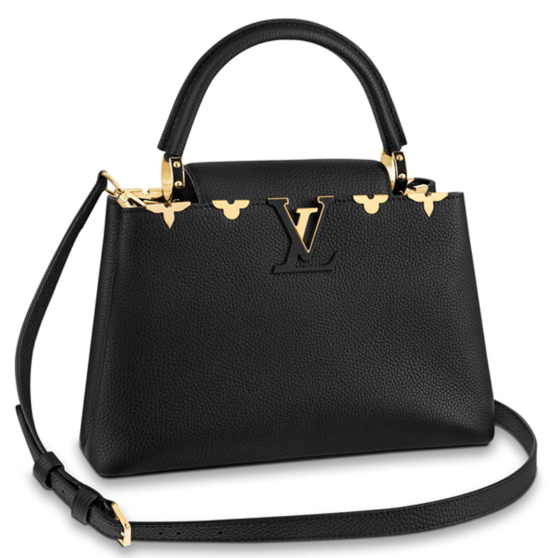 Louis Vuitton CAPUCINES MM  Handbag M54663 Black